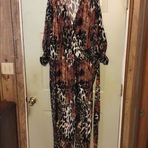 Multi Animal Print Jumpsuit